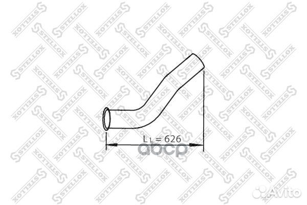Труба глушителя колено после горн.тормMAN TGA