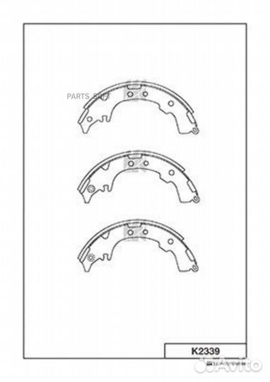 Kashiyama K2339 Колодки зад