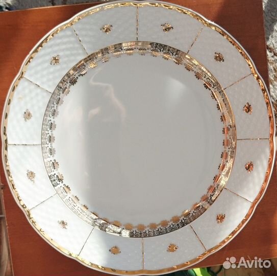 Новый сервиз Thun Менуэт Золотой орнамент Чехия