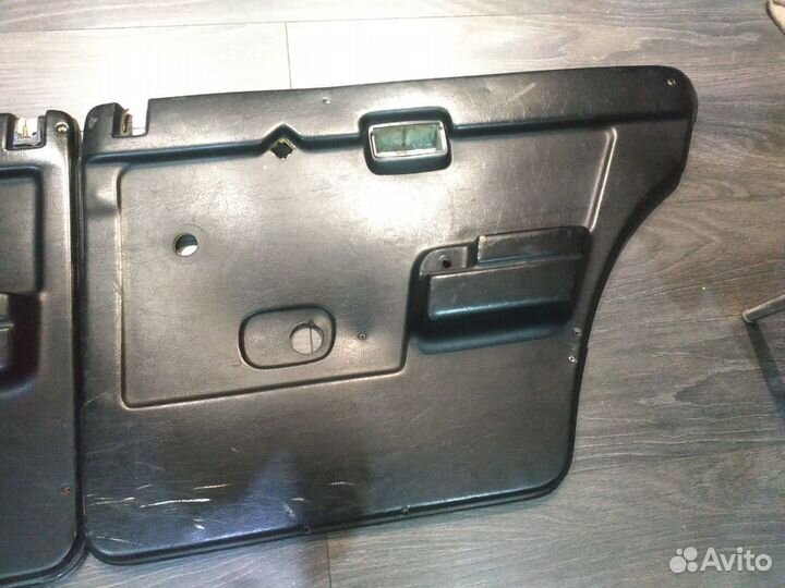 Жесткие дверные карты черные ваз 2105