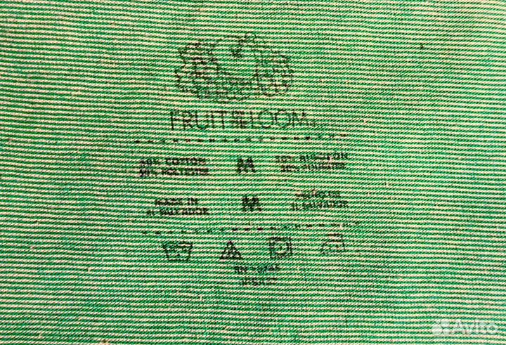 Майка бирюзовая/зелёная мужская Fruit Loom, М