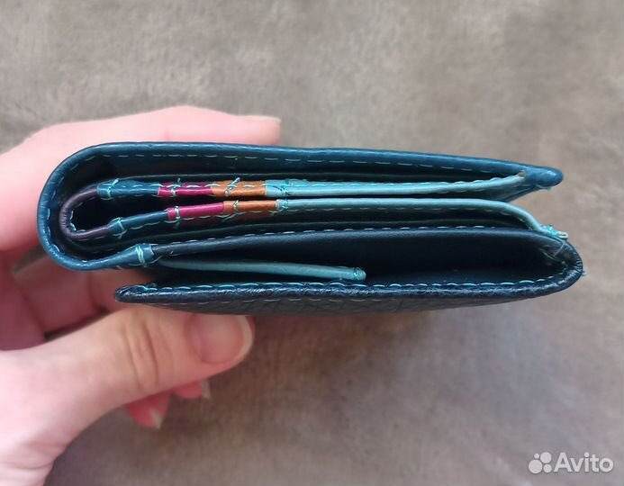 Кошелёк синий кожаный somuch