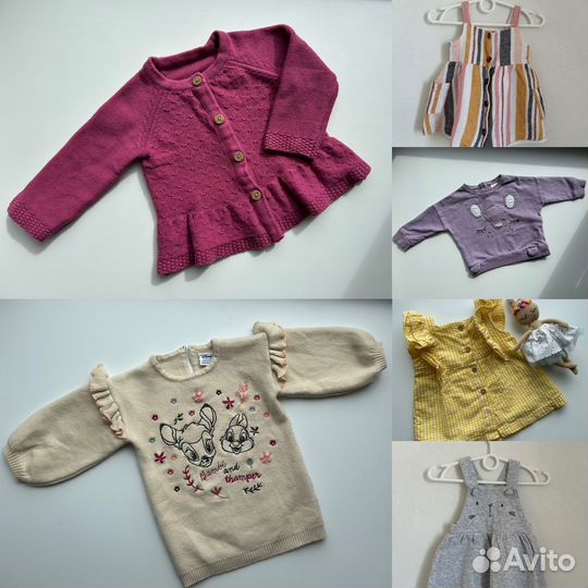 Вещи пакетом для девочки 62-68 3-6 месяцев next
