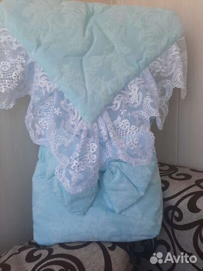 Конверт одеяло на выписку весна/осень