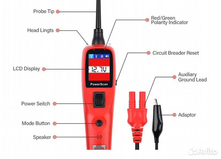 Тестер Autel PS100 контролька