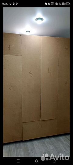 Шкаф 4х створчатый с зеркалом