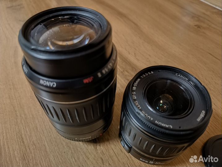 Объективы Canon 18-55 и 55-200
