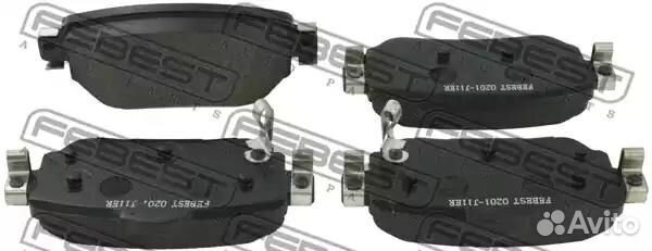 Колодки тормозные задние