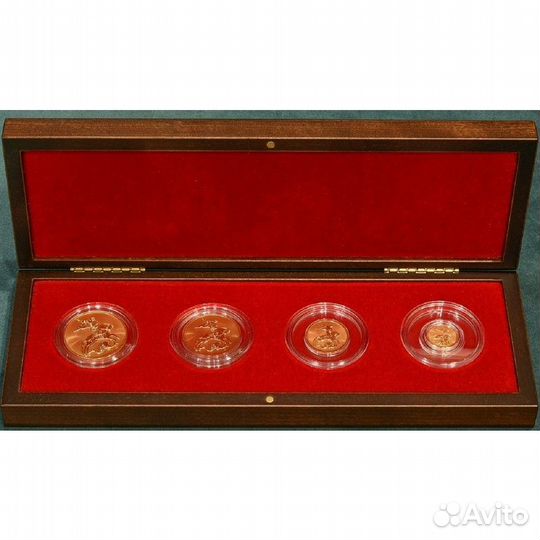 Набор «Георгий Победоносец» 57,54 гр. ч. золота