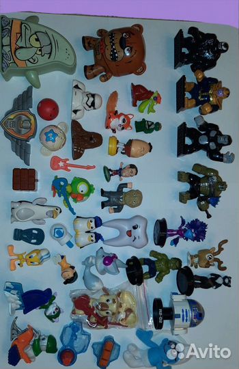 Много Игрушки из макдональдса хэппи мил Бургеркинг