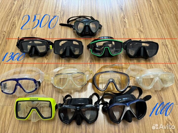 Маски для подводной охоты
