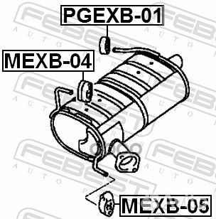 Подушка крепления глушителя mitsubishi lancer C