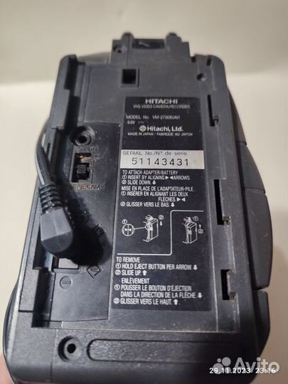 Видеокамера Hitachi VM-2780E. На запчасти/ремонт