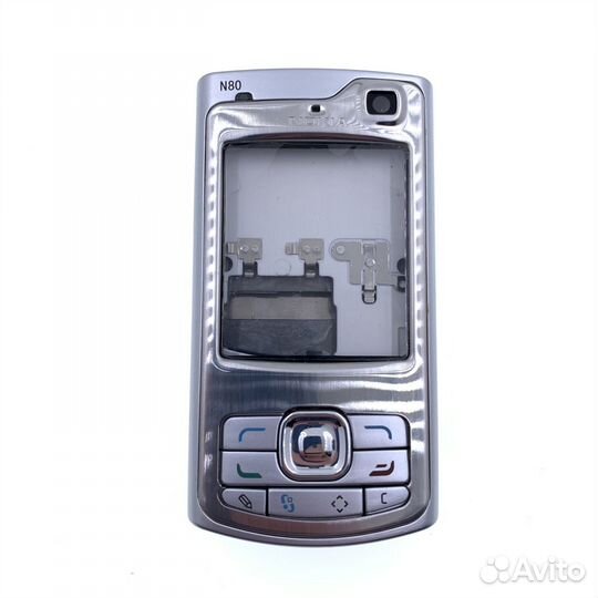 Корпус Nokia N80 серебристый + середина + клавиату