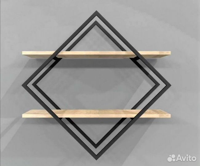 Полка настенная, лофт