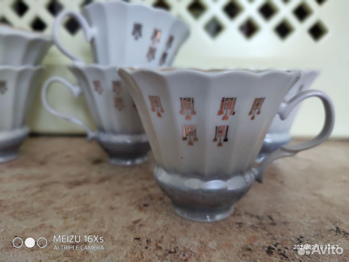 Хрусталь СССР,кофейные и чайные наборы, стаканы