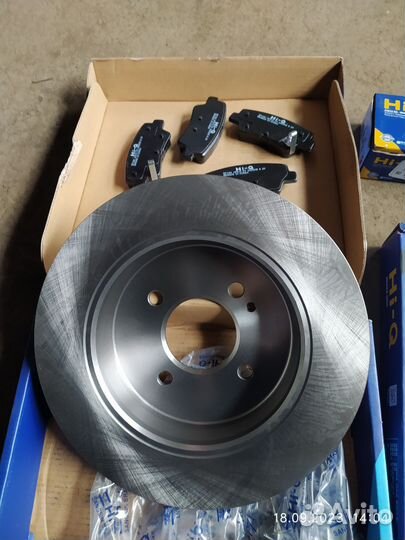 Задние диски и колодки solaris kia rio 3