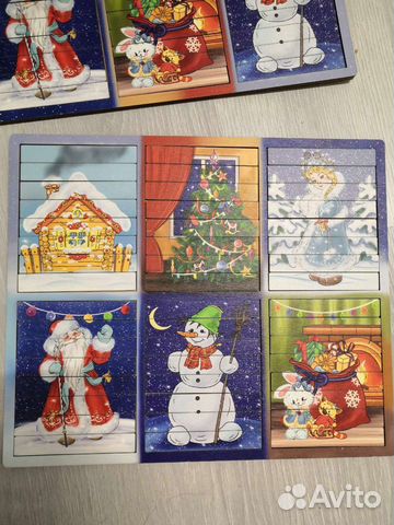 Пазл деревянный Новый год