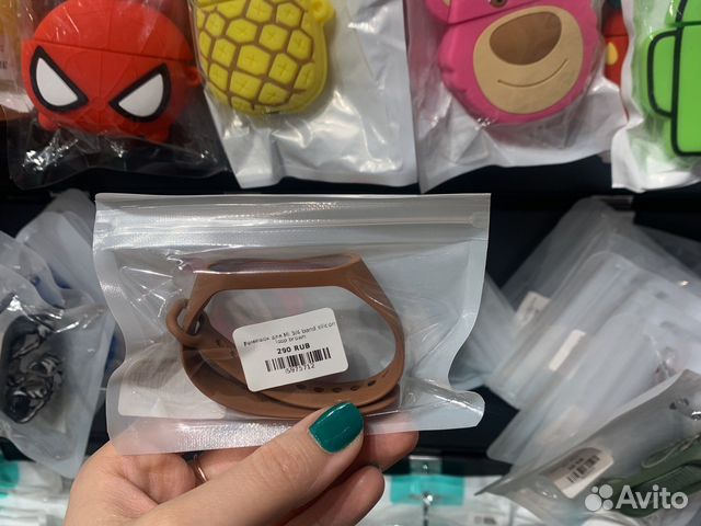 Ремешок для xiaomi mi band 3/4 силикон+ткань