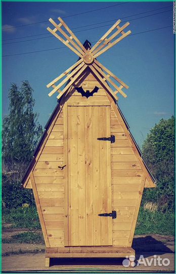 Дачный туалет с лебедем охц 431