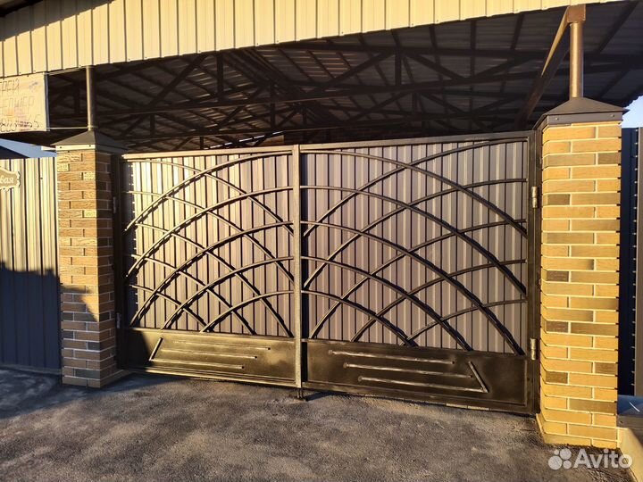 Ворота, калитка модель 38