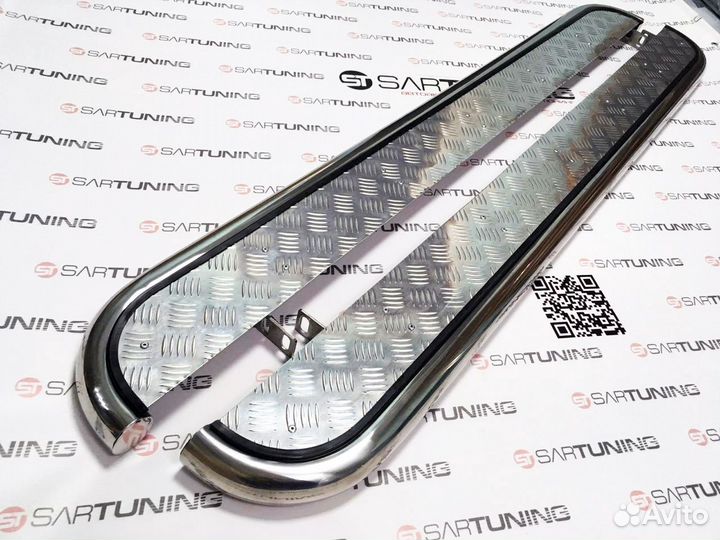 Пороги подножки Хендай Туксан Hyundai Tucson