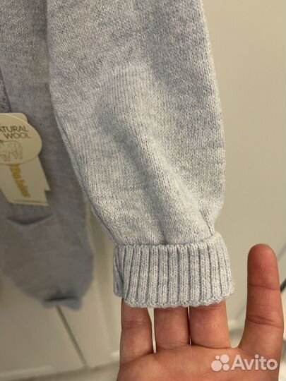 Комбинезон детский 68-74 новый с шапочкой