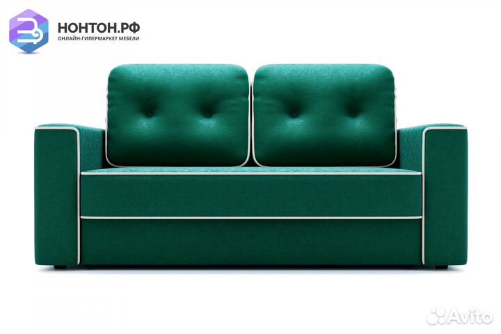 Диван еврокнижка Берген изумрудный