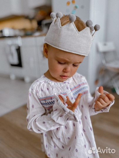 Текстильная корона детская