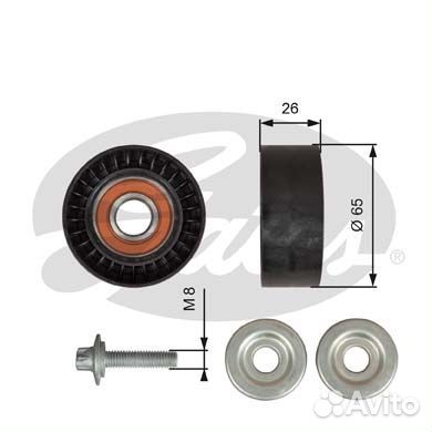 Направляющий ролик привода вспомогательных агрегат