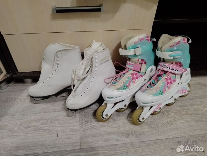 Ролики 38-41 р. и зимние коньки 38 р