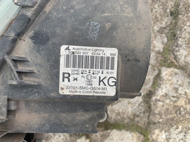 Фара Honda Civic 5d правая