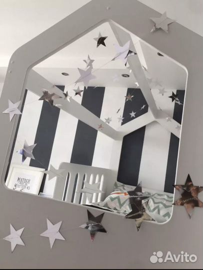 Бумажные гирлянды звёзды