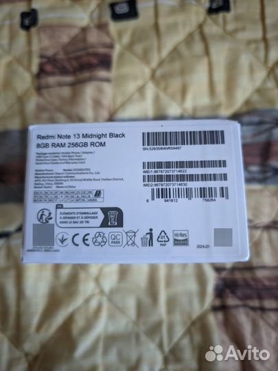 Xiaomi Redmi Note 13, 8/256 ГБ
