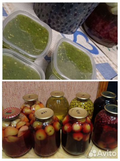 Ягоды свежемороженые протертые, Компоты домашние