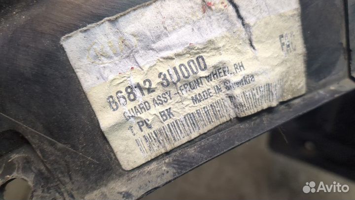 Защита арок (подкрылок) киа Sportage, 2013