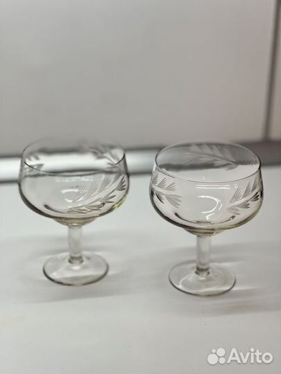 Рюмка, бокалы, графины, стаканы времен СССР