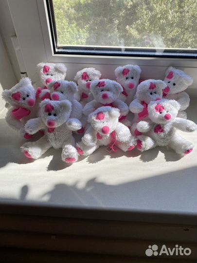 Мягкие игрушки Мишки набор 11 шт