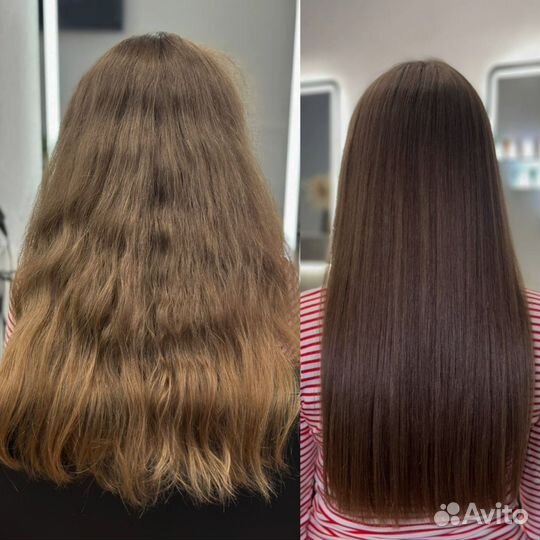 Реконструкция волос, кератин/ботокс/хв