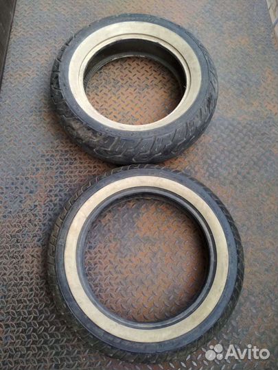 Комплект белобоких шин Dunlop 130/90-16 170/80-15