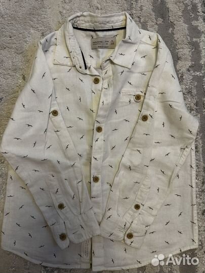 Рубашка белая zara