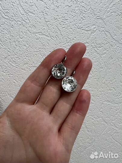 Серьги сваровски swarovski оригинал
