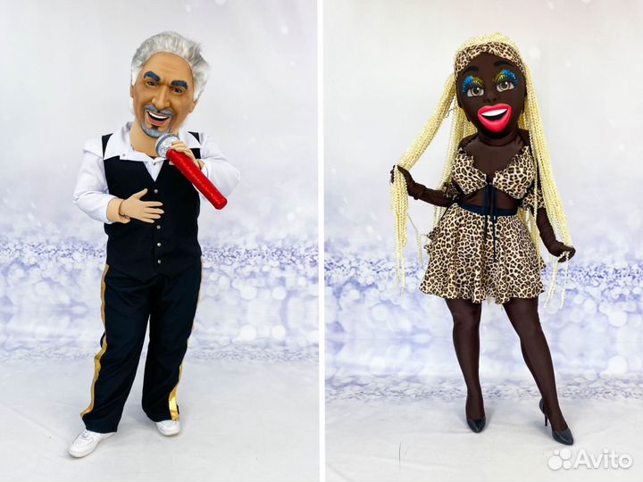 Ростовые куклы стриптизеров, звезд эстрады