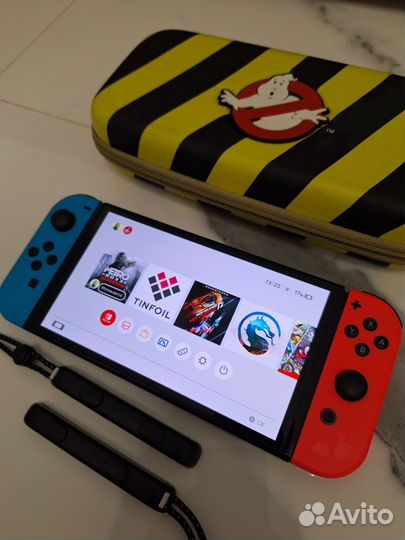 Nintendo switch oled прошитая 64+128Gb