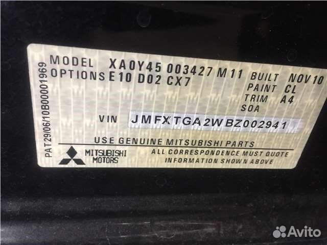 Разбор на запчасти Mitsubishi ASX