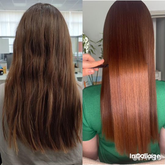 Ботокс волос, холодное восстановление, кератин