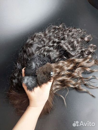 Волосы для наращивания Exclusive в срезе, кудри