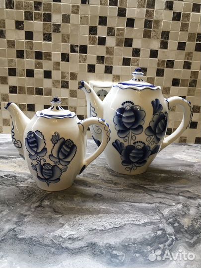 Чайники заварочные Гжель, пара