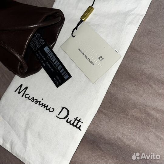 Кожаная сумка Massimo Dutti