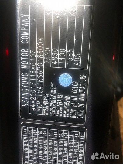 Разбор на запчасти SsangYong Kyron